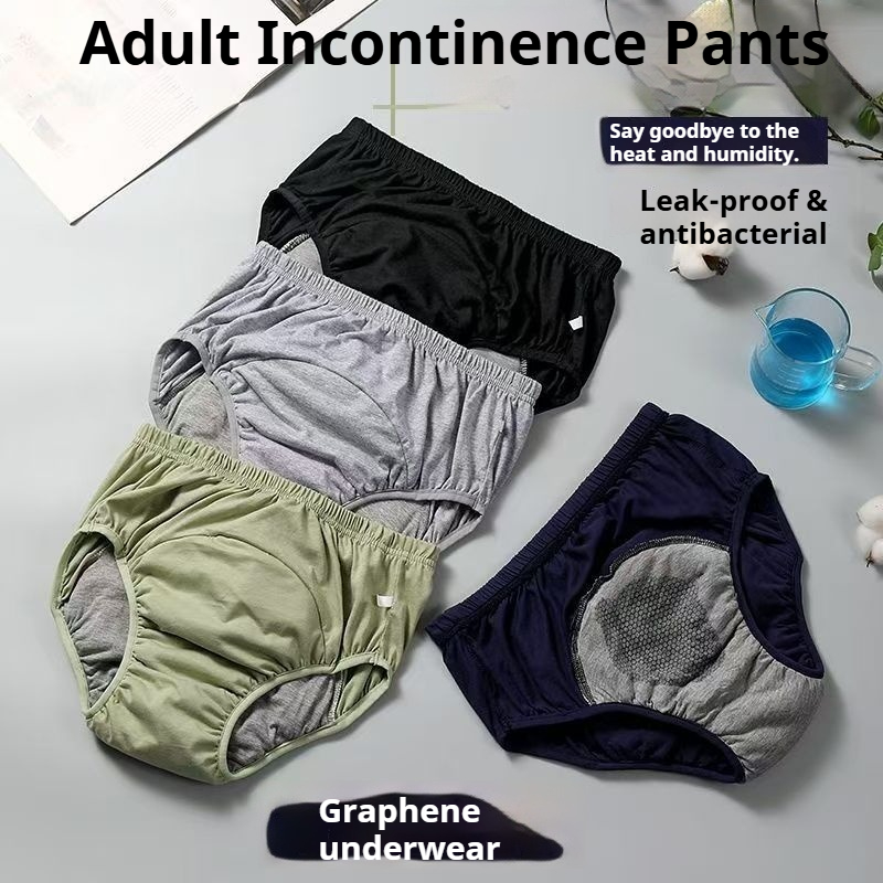 Boxer Brief Pack Cotton - Calças de Fralda Antibacterianas de Grafeno