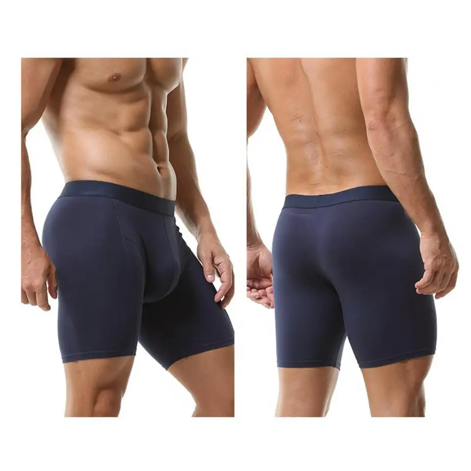 Long Leg Trunk Men - Cuecas boxer masculinas com suporte total,