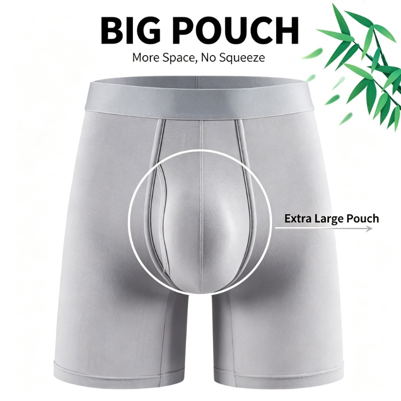 Bamboo Fiber Trunk - Cuecas Boxer Masculinas de Fibra de