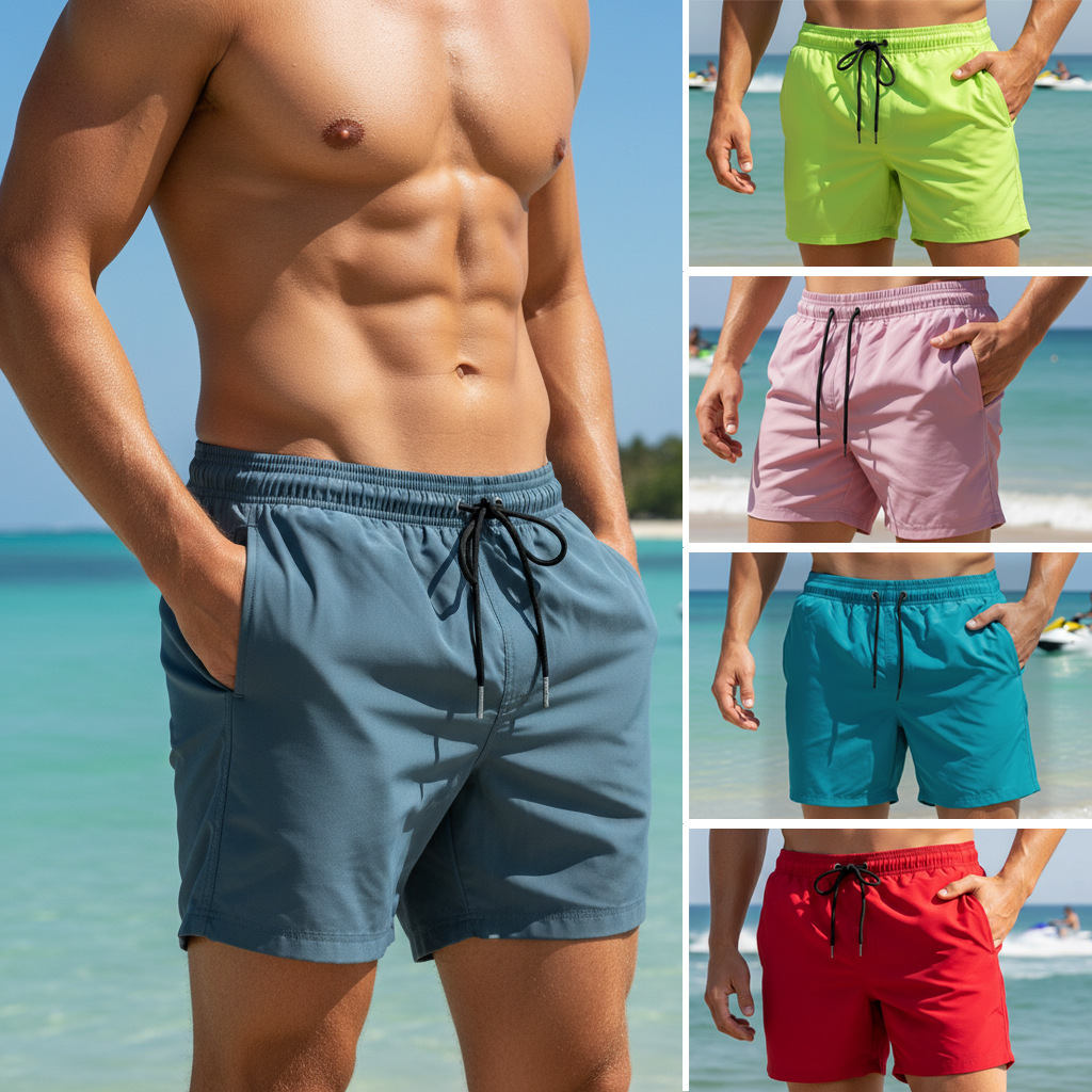 Trunk Breathable Men - Shorts de Natação Masculinos Simples para
