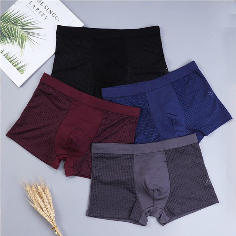 8 pçs/lote roupa interior boxe - Bamboo Fiber Trunk avaliação e preço