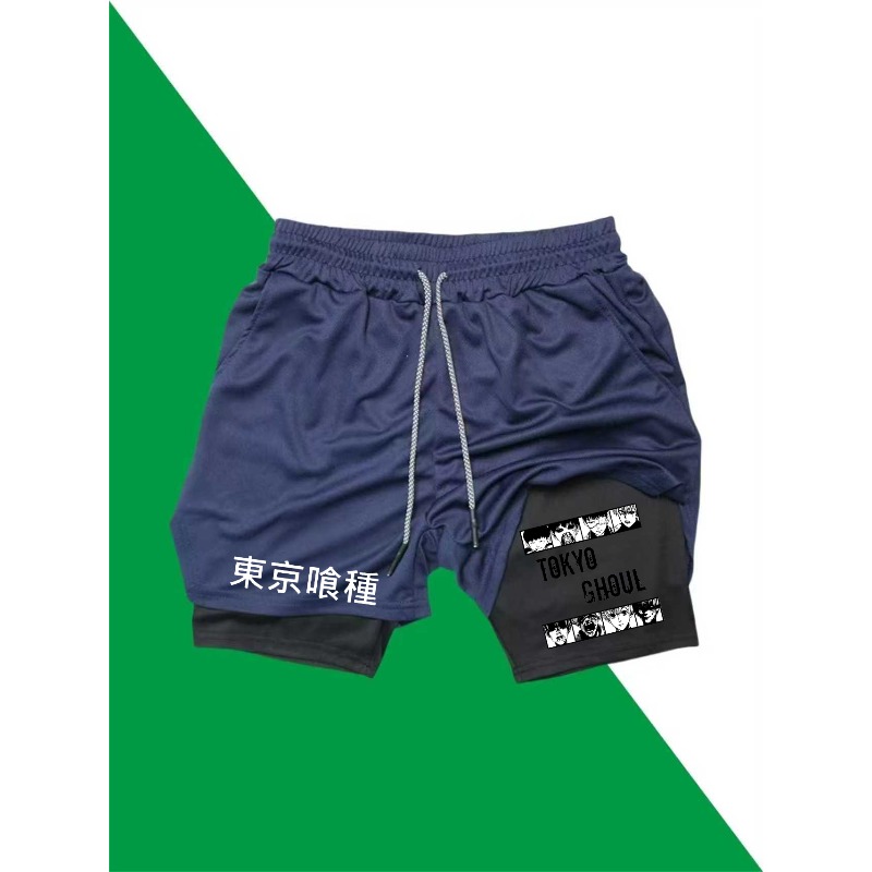 Tokyo ghoul impressão 2 em 1 s - Compression Shorts Athletes avaliação e preço