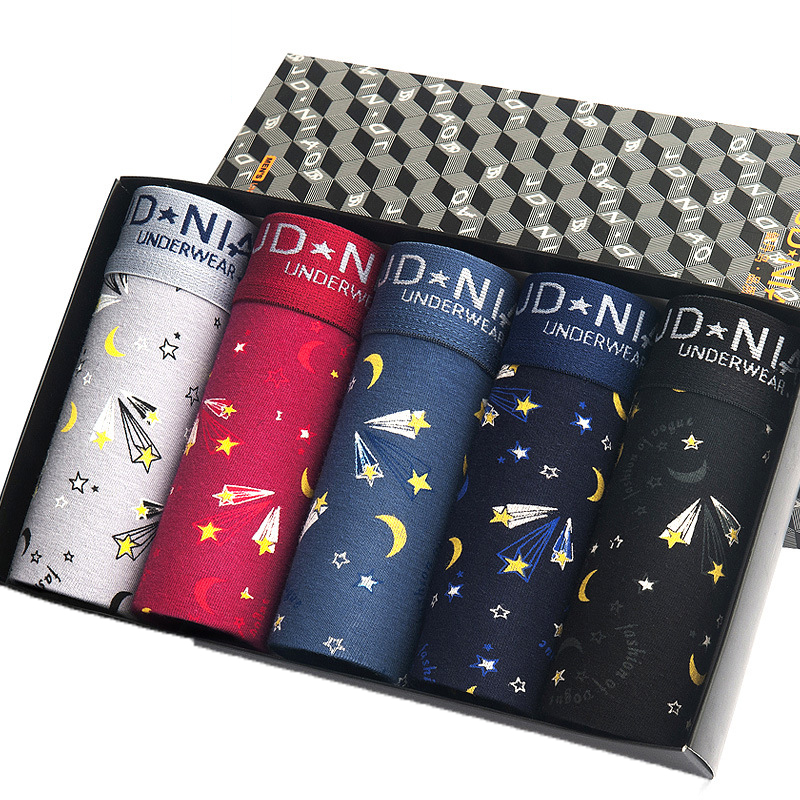 5 pçs/lote roupa interior masc - Multi Pack Underwear avaliação e preço